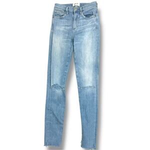 AGOLDE Sophie Destroyed Knee Skinny Jeans